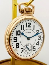 1943 Waltham 16S 17J G. 1609 Pocket Watch Working