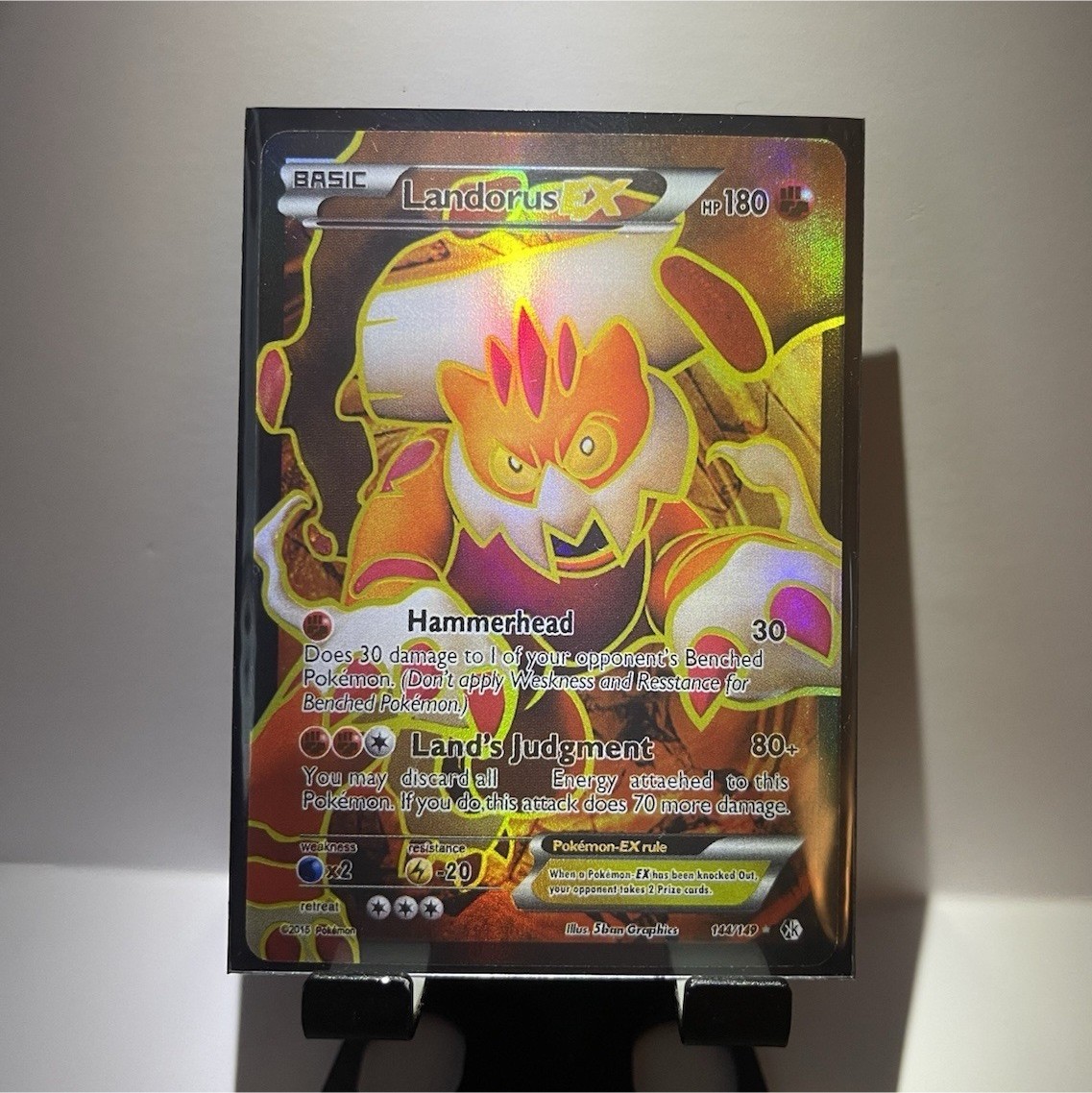 Pokémon Landorus EX Full Art Ultra Rare Holo 144/149 Boundaries Crossed