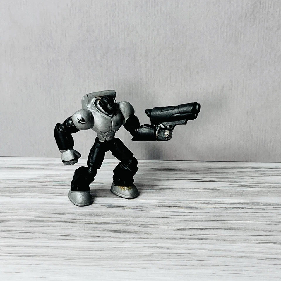 Trendmasters Rumble Wars Troopers Cyber Toy Force Steel Cake Gun Figura 2001 Foto 4 de 4