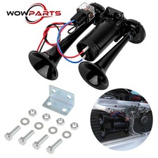 12v Train Air Horn Kit Dual Trumpet Electric Compressor For Car Truck Pickup Suv 12v Train Air Horn Kit Dual Trumpet Electric Compressor For Car Truck Pickup Suv