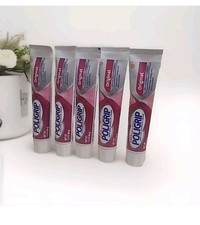 5 PK Super Poligrip Original Denture and Partials Adhesive Cream 2.4 oz ea
