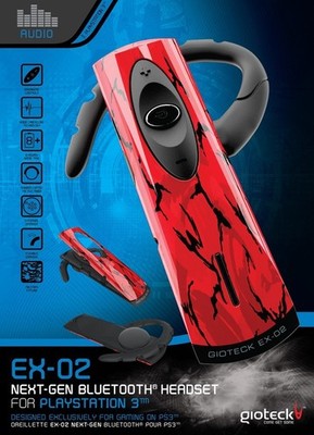 PS3 Bluetooth Headset für Sony PlayStation 3 gioteck EX-02  - NEU - OVP