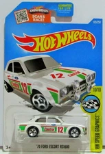 Hot Wheels 2016 basic series 1970 70 ford escort rs1600 white #185 / 250