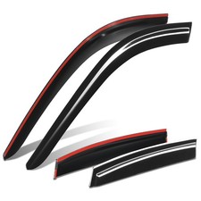 Fit 23-25 Honda HR-V Glossy 4-Piece 3M Tape On Wind Rain Side Window Visors
