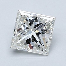 1.16 Carat Cert. GIA Princess Natural Mined Diamond Loose I color VVS1 clarity 3637.93 per carat