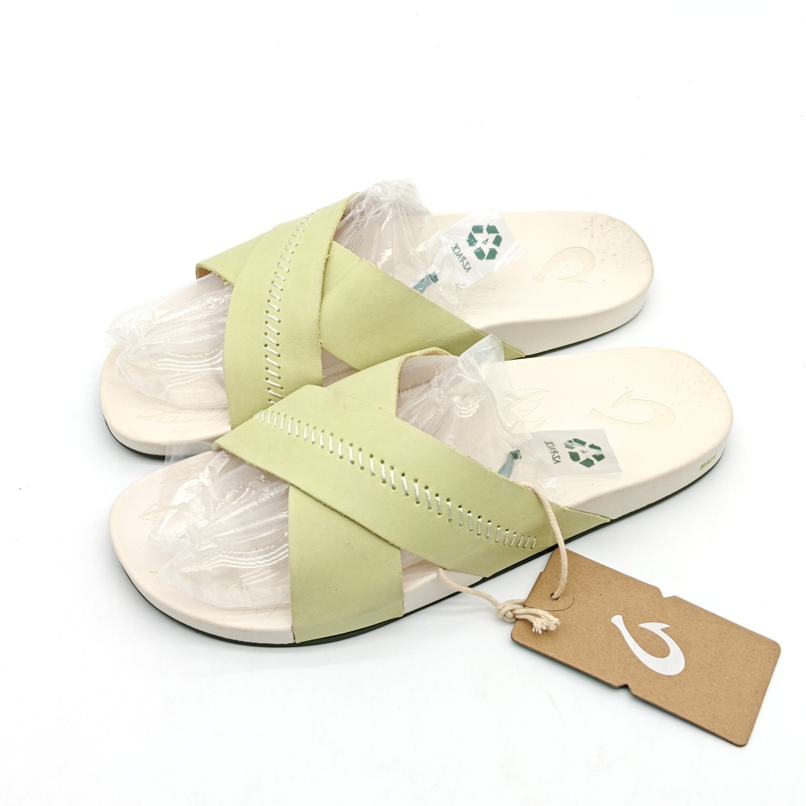 Olukai Womens Kipea Olu Harvest Sandals Size 9 in Green