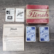Flinch Card Game Parker Brothers Original Box With Instructions Vintage Complete