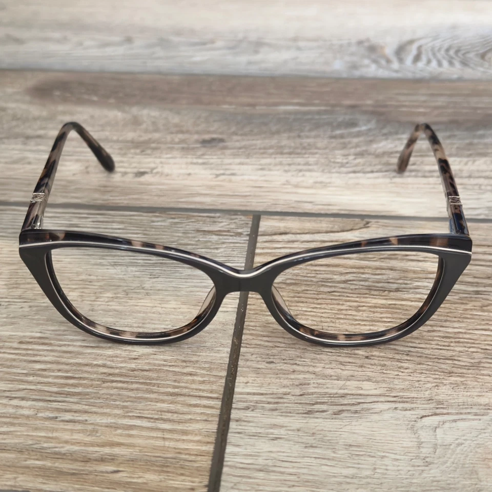 Monturas de gafas Lilly Pulitzer Bentley Marrón Tortuga Ojo de gato 52 16 135 Foto 2 de 4