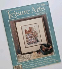 Vintage Leisure Arts The Magazine Jan/Feb 1987 Crochet Cross Stitch Patterns Lot