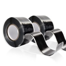 2 Rolls 1IN X 10FT Grip Tape,Silicone Tape for Handles,Self Fusing Silicone G...