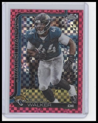 2025 Topps Chrome #141 Travon Walker Pink X-Fractor