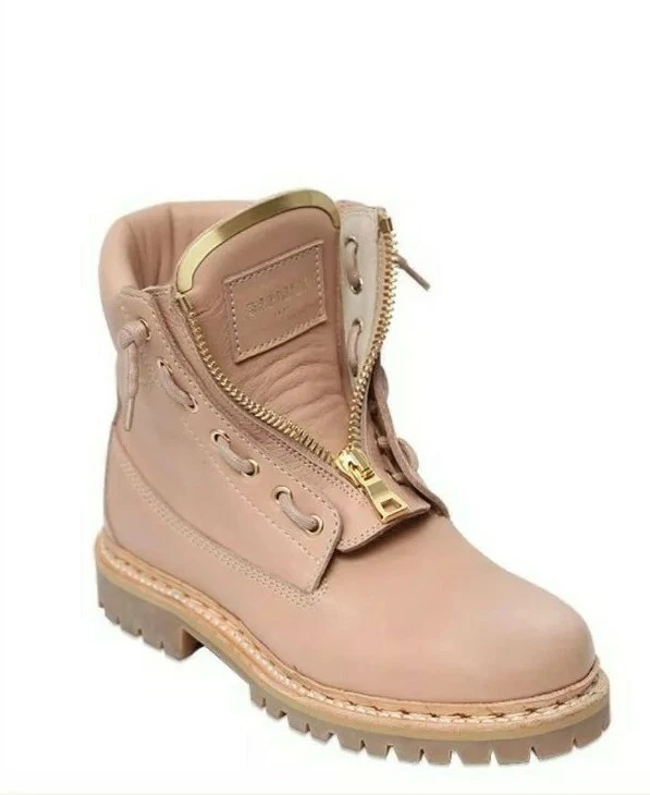 Bold and Beautiful: The Pink Combat Boots by Balmain