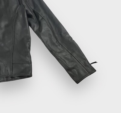 Attachment Kazuyuki Kumagai Men's Black Studded Perfecto Leather