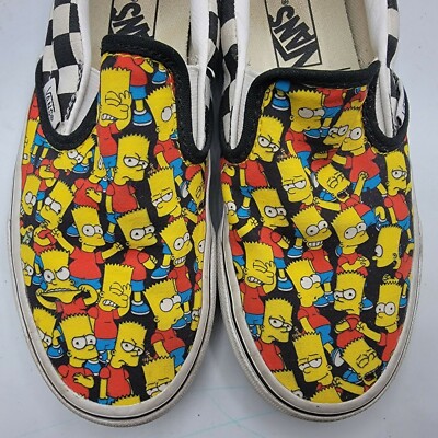 VANS x Custom The Simpsons Bart Slip-On Size Men’s 8.5 Women’s 10 Vans Slip-on Pro X The Simpsons  main image 4