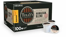 Tully's Hawaiian Blend Coffee 100 to 200 K cups Choose Any Size FREE SHIPPING
