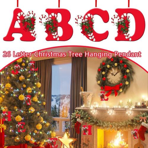 26 Letter Christmas Tree Hanging Pendant Christmas Letters A to Z Ornament FAST