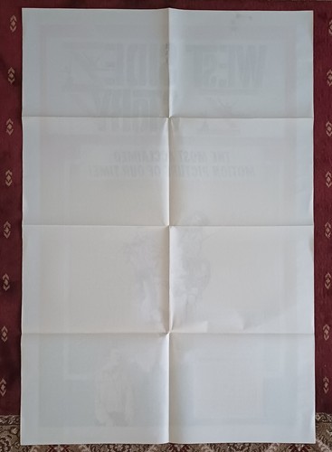 ORIGINAL, UNBENUTZTES West Side Story (1961) Plakat - Bild 2 von 2