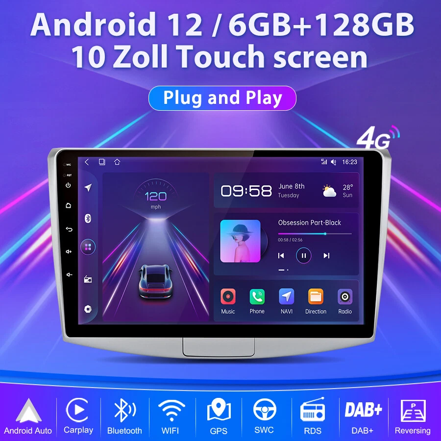 32-128GB Für VW Passat B6 B7 Cc Magotan Android 14 Autoradio CarPlay Nav GPS BT - Bild 3 von 4