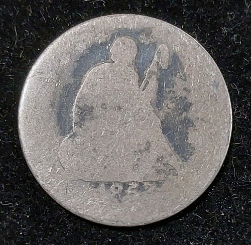 1853 US 25c seduto Liberty Quarter fantastico esemplare LOWBALL estremamente circolato - Foto 1 di 3