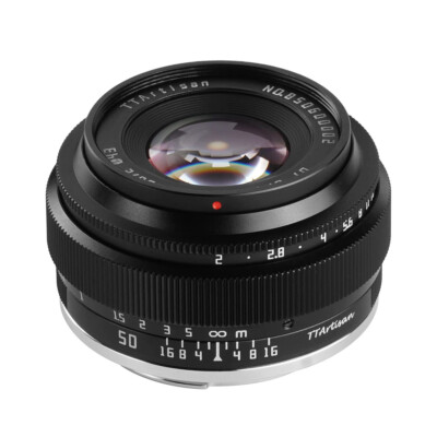 TTArtisan 50mm F2 Full Frame Manual Prime Lens for Fujifilm X-mount X-T30 X-E2S