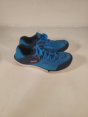 Teva Refugio Womens Shoes Sz 10 Blue Mesh Lace Up Outdoor  display picture 2