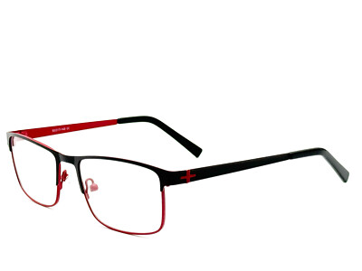 1 stabile Lesebrille Brille Metall Lesehilfe schwarz rot von +1,0 bis +5,0 Neu