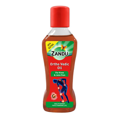 Zandu Ortho Vedic Knee & Joint Pain Oil (120ml) Osteoarthritis Ayurvedic Oil