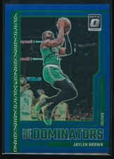 Jaylen Brown 2023-24 Panini Donruss Optic Elite Dominators Blue Prizm #19 /49