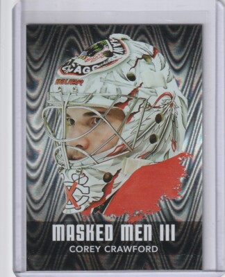 2010-11 ITG Between the pipes Masked Men 3 Silver/100 Corey Crawford MM-11