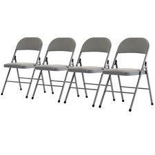 4 Pack Garden Commercial Plastic Folding Chairs Stackable Wedding Party Chair