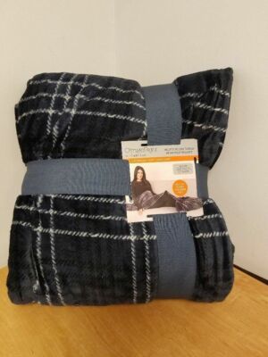 Cuddl Duds ClimateRight Velvet Plush Throw w/ Foot Pocket 50x70u0026#034; CHECK  FOR COLOR | eBay