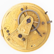 Smart of Liverpool 45.1 x 14.7 mm Fusee Antique Pocket Watch Movement