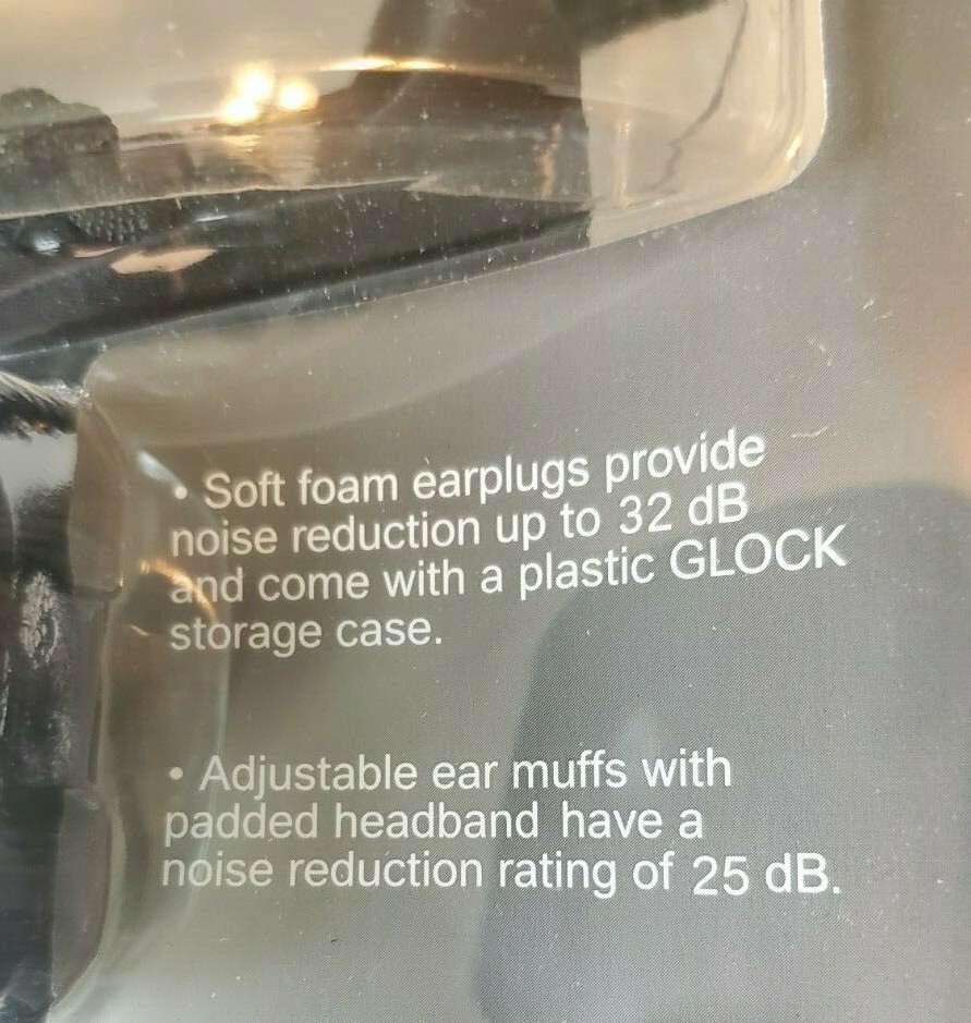 GLOCK Range Kit AP60214 Shooting Glasses, Earplugs, Ear Muffs 25db