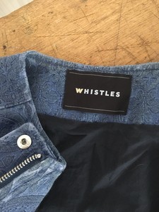 collarless denim jacket uk