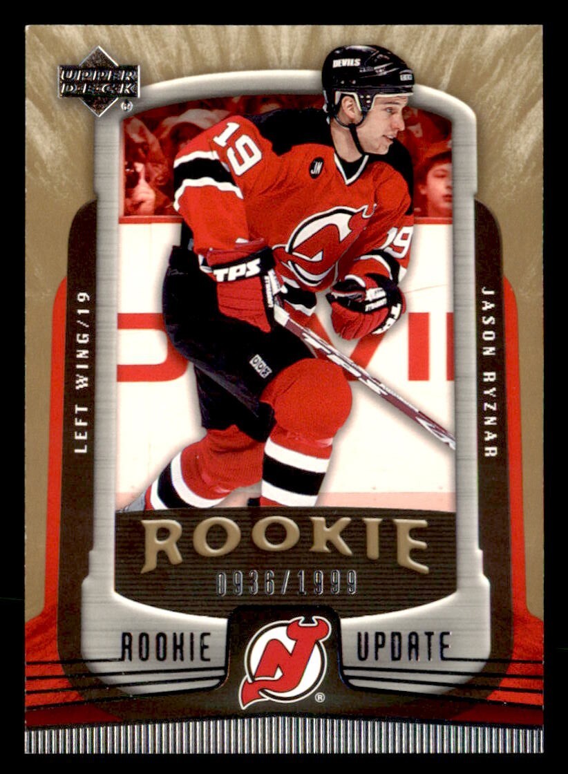 2005-06 Upper Deck Rookie Update #156 Jason Ryznar RC New Jersey