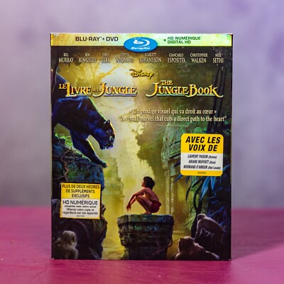 Disney The Jungle Book (Live Action) Blu-Ray + DVD   Excellent State