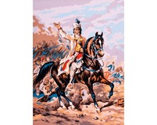 "Rider" Printed Needlepoint Tapestry Canvas 6202