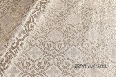 Ecclesiastical Liturgical Vestments Clerical Cross Pattern Metallic Brocade