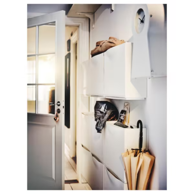 New White IKEA Trones shoe Storage Stackable cabinet Drawer