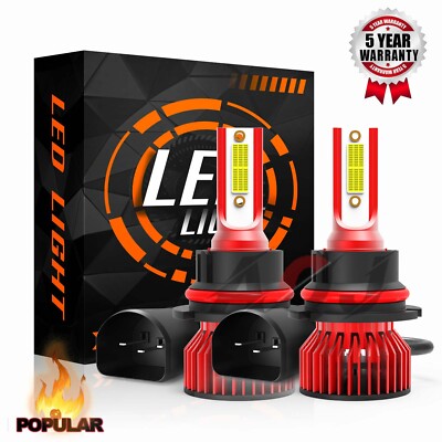 For Chevrolet Venture 1997-2005 2X 9004 LED Headlight Bulbs High&Low Beam 6000K