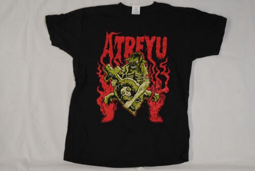 ATREYU LOGO MONSTER GRAVESTONE KIDS YOUTH T SHIRT NEW OFFICIAL BAND RARE - Picture 1 of 3