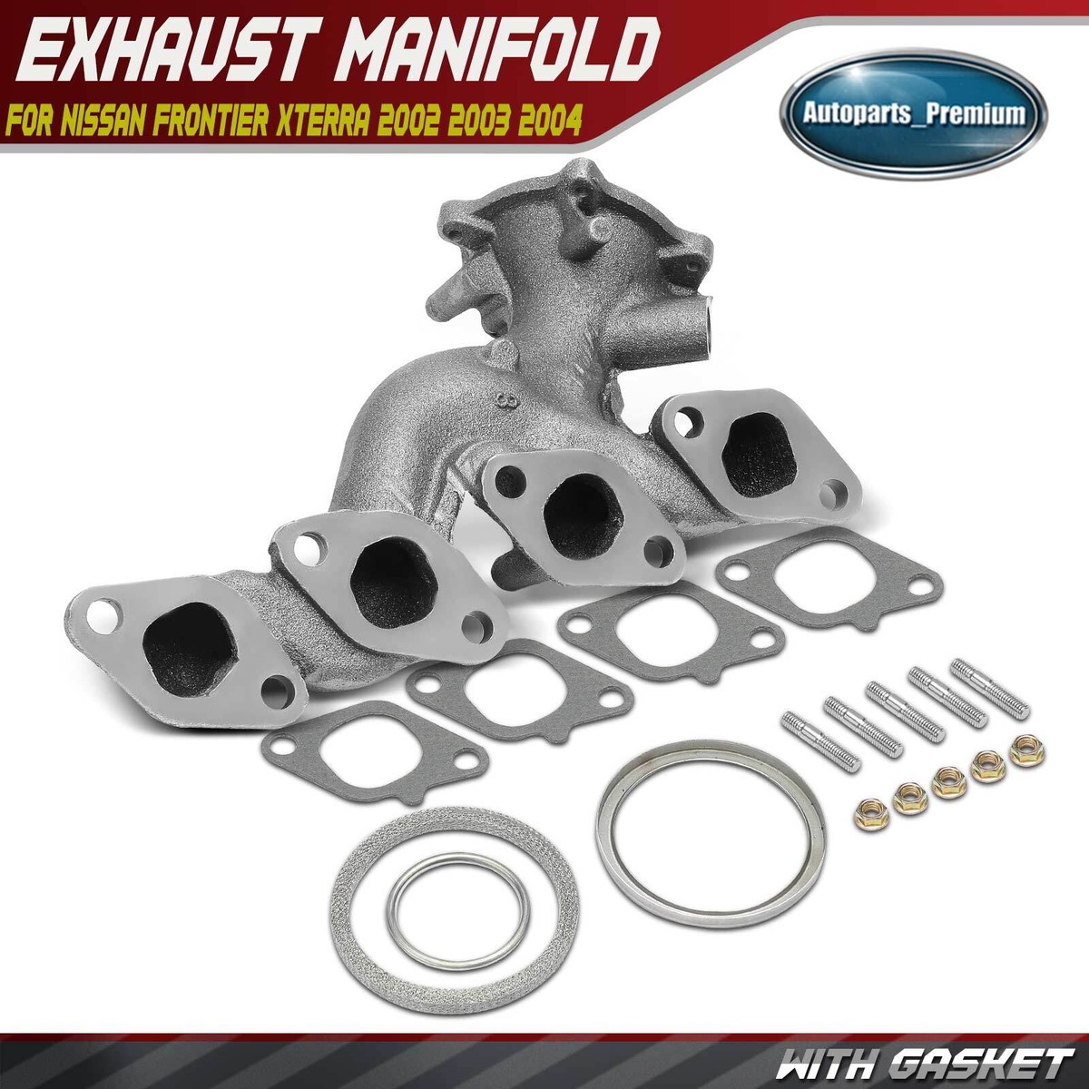 Exhaust Manifold with Gasket for Nissan Frontier Xterra 2002 2003