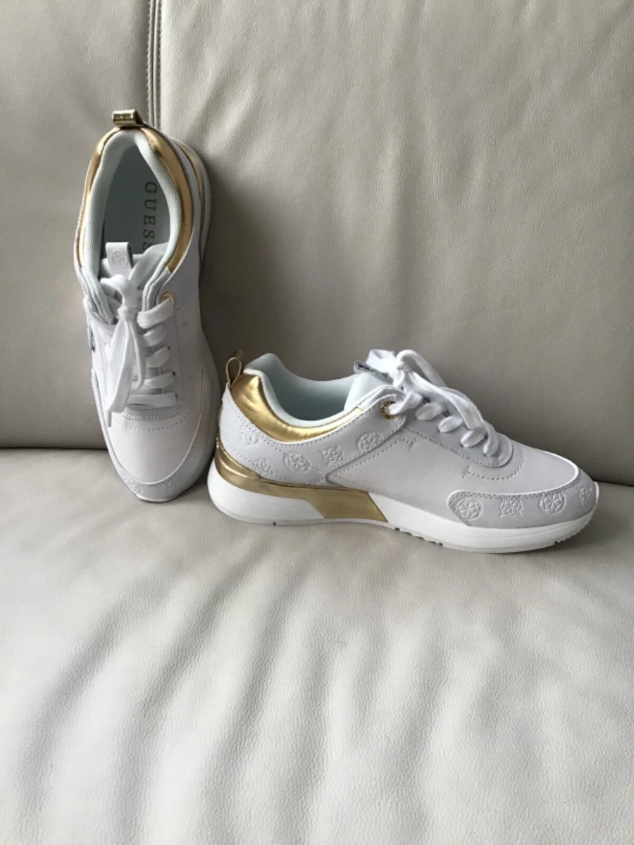 Louis Vuitton Sneaker Damen Gr. 39 Weis/Gold