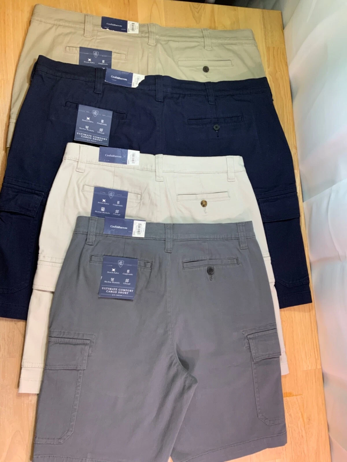 New Men’s Croft & Barrow Comfort Cargo Shorts—Nice Looking!!*