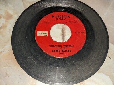 Larry Dallas - Cheating Woman/Have I Waited Too Long 45 Rockabilly 7'' Majestic