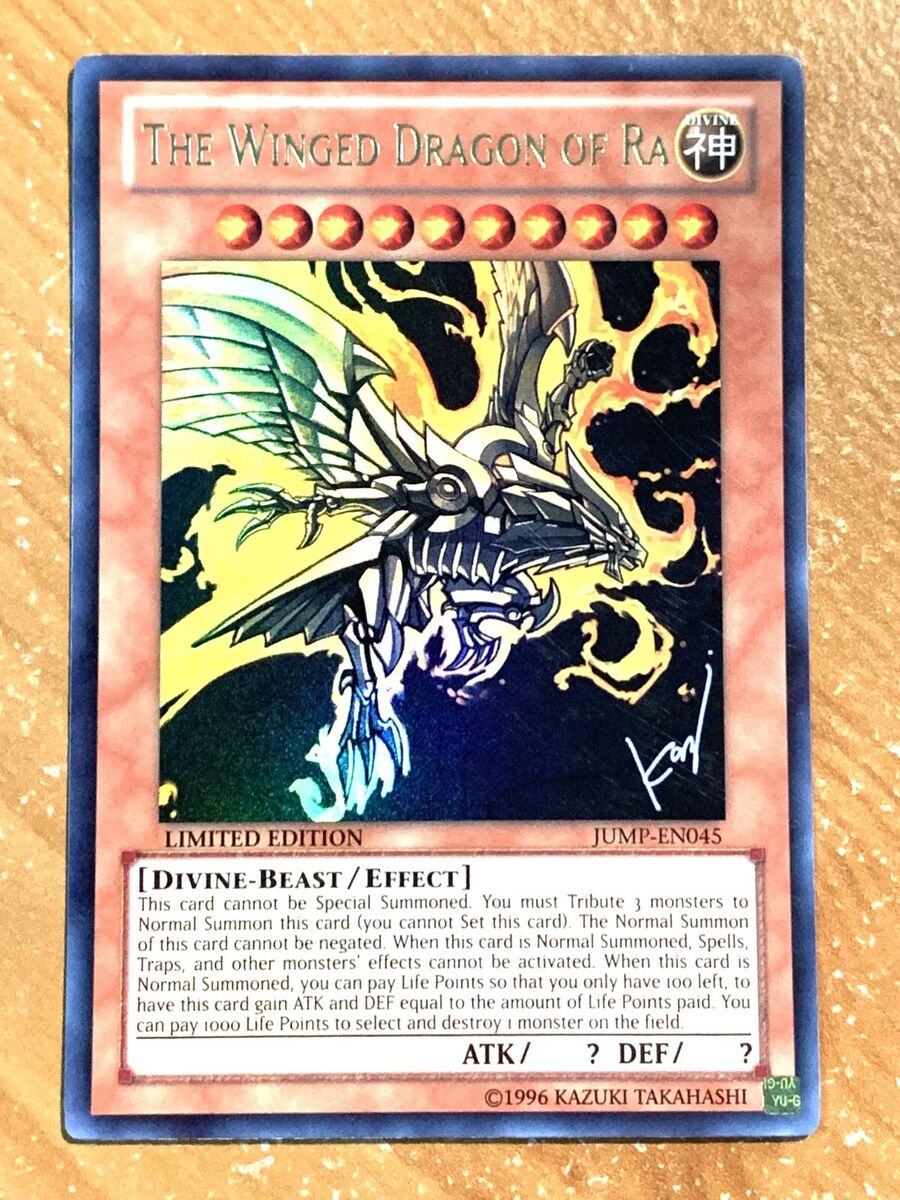 yugioh The Winged Dragon Of Ra JUMP EN045 Limited Edition yugioh The Winged Dragon Of Ra JUMP EN045 Limited Edition