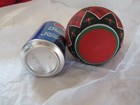 Large 4" RED & BLACK PLAID ROUND STYROFOAM BALL Christmas Ornament  — photo 8