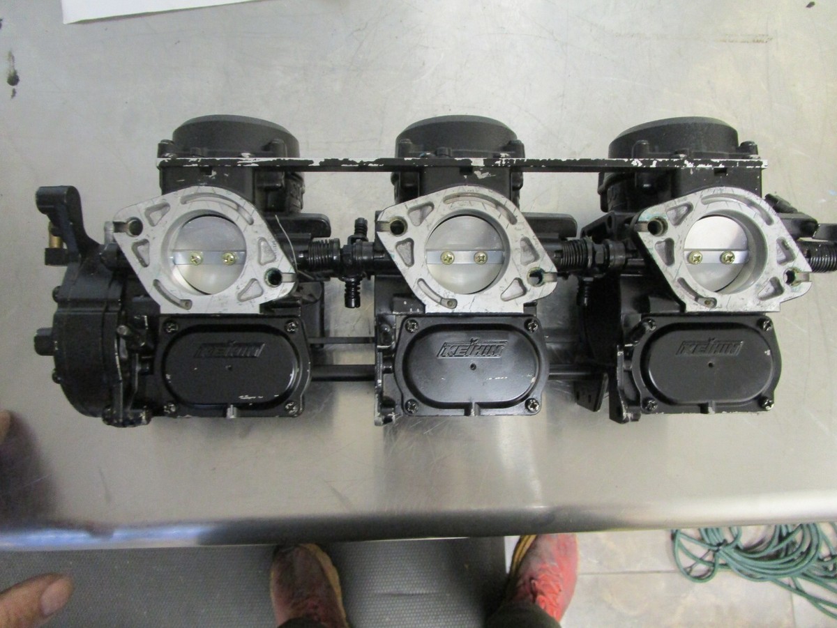 01 KAWASAKI ZXI 1100 CARBURETOR CARB ASSEMBLY TRIPLE CARBS 15003