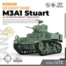MRY-SFW SS72505 1/72 25mm Military Model Kit US M3A1 Stuart Light Tank