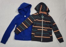 Boy's 2 Old Navy Blue And Gray Hoodies XS 5-6